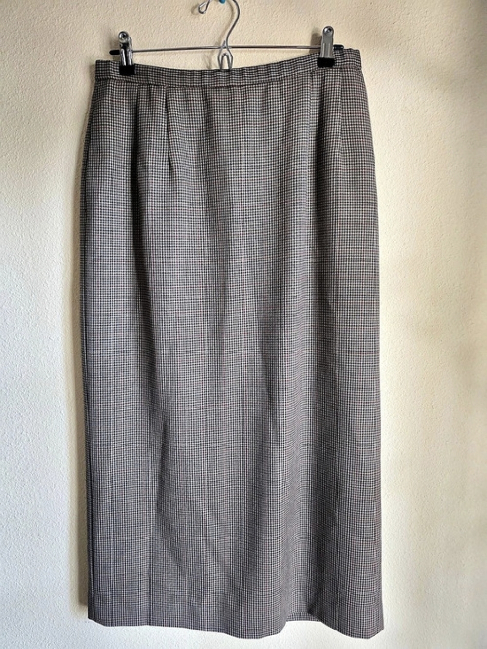 Vintage Pendleton Wool Skirt Womens 12 Houndstooth Lined Made in USA